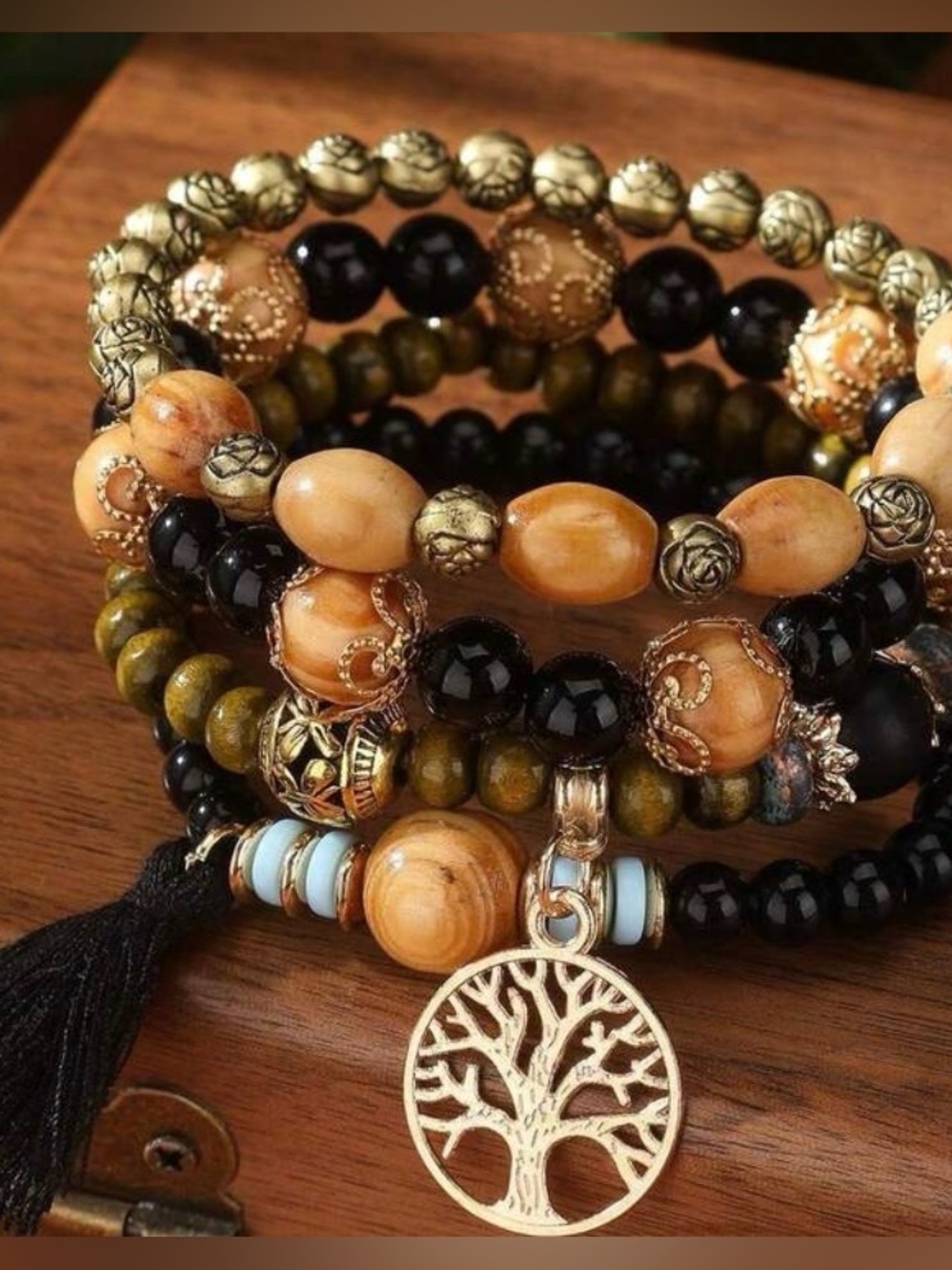TREE OF LIFE Stacked Boho Bracelet - NWT